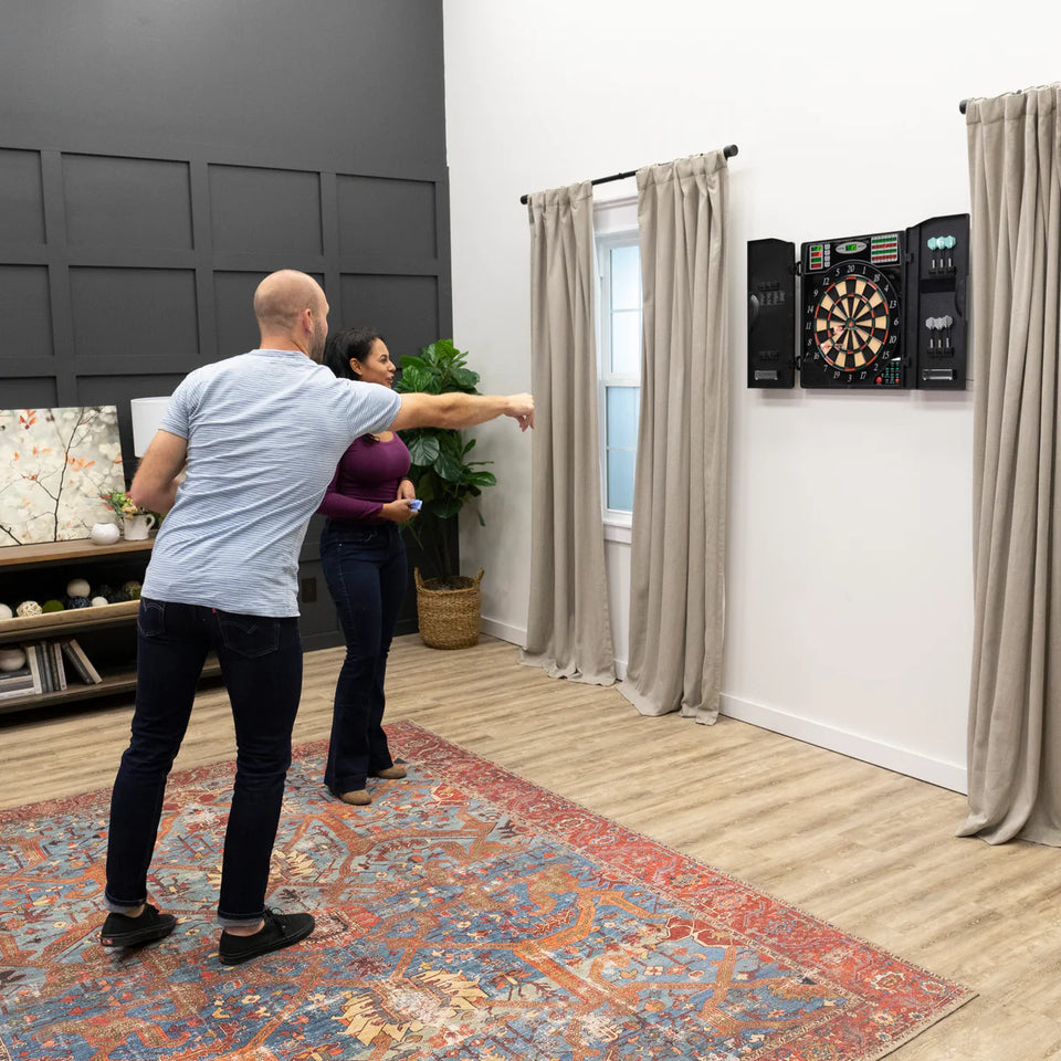 Cible de fléchettes électronique Arachnid Titanium 5400 avec armoire