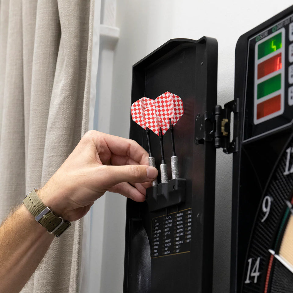 Cible de fléchettes électronique Arachnid Titanium 5400 avec armoire