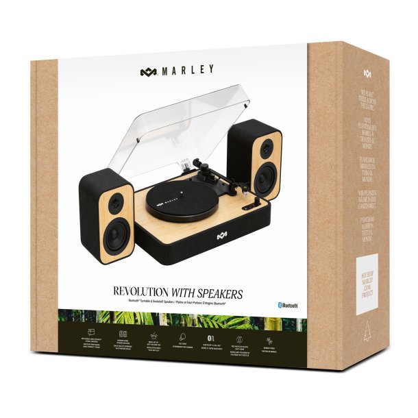 House of Marley Stir It Up Lux Platine vinyle - Bois clair