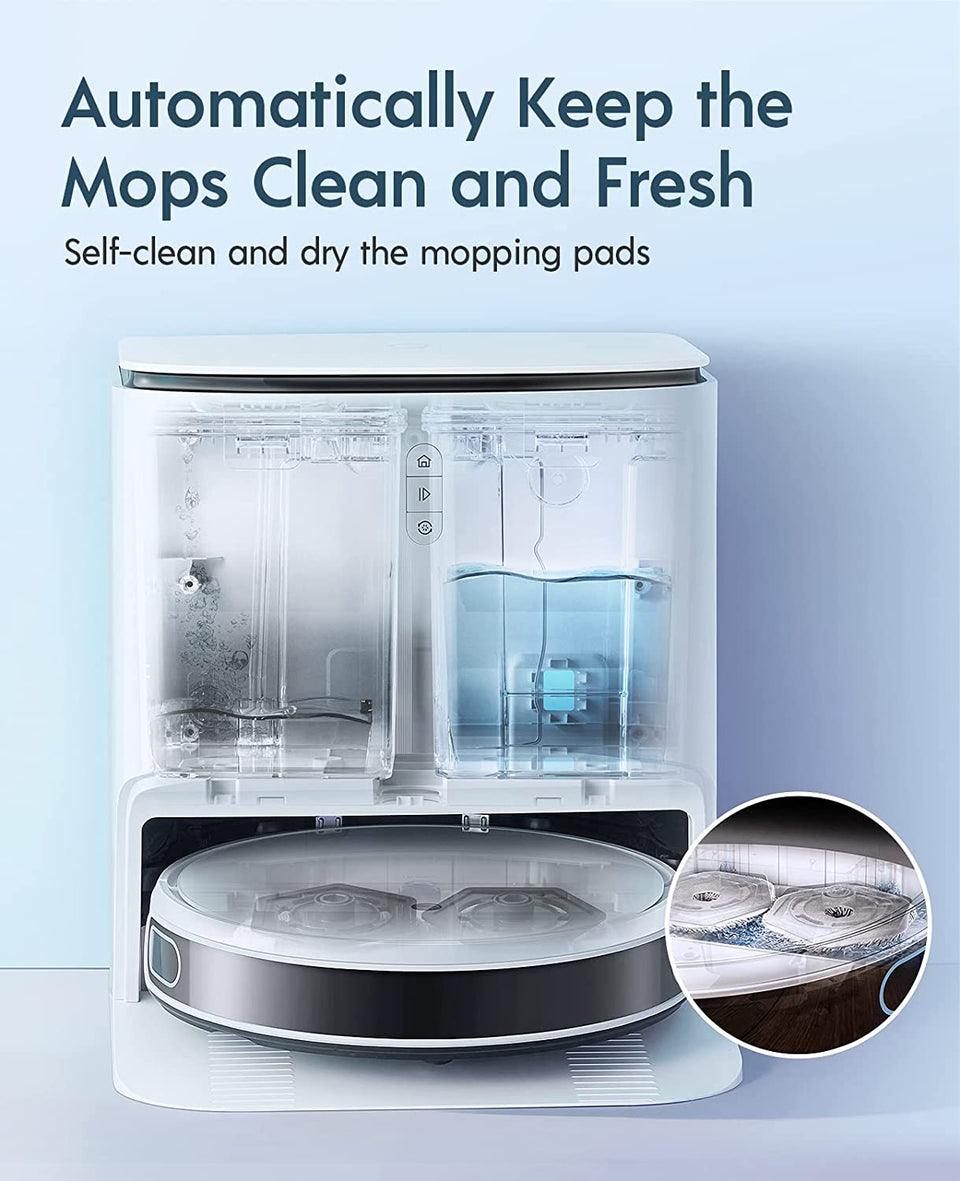 Yeedi Mop Station Pro Robot Aspirateur avec têtes de vadrouille rotatives