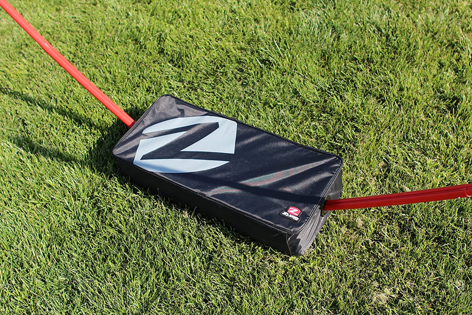 Ensemble de badminton portatif d'arrière-cour extérieure de 4 joueurs avec le cas noir/rouge