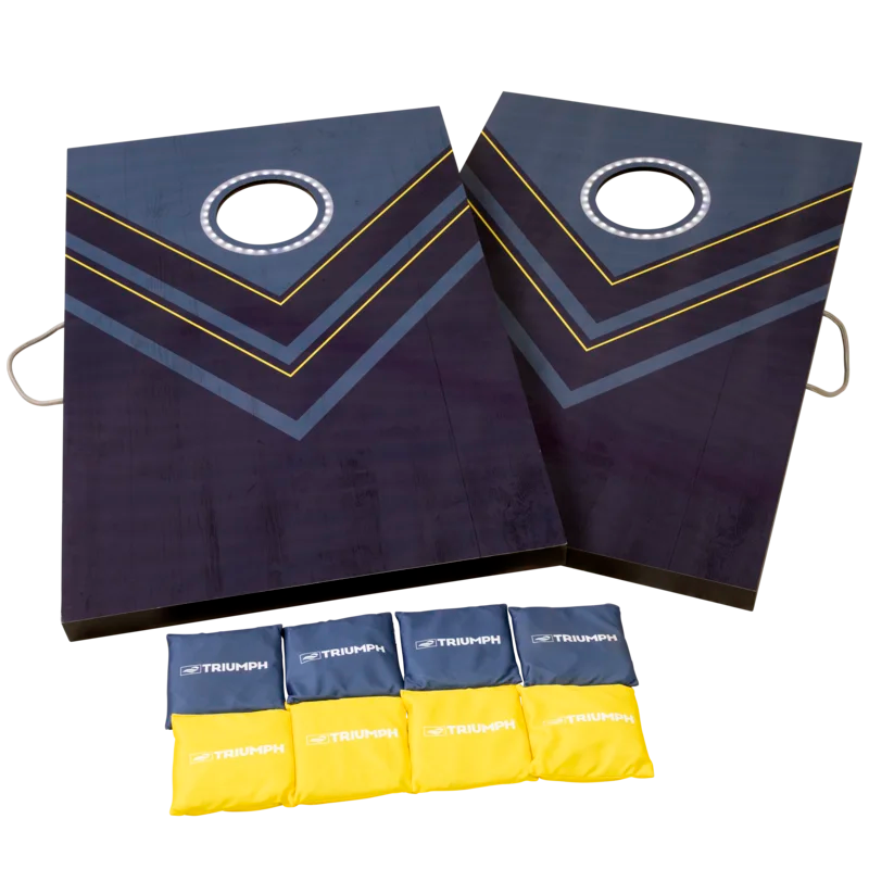Play in the Dark Blue and Yellow Cornhole Board Set of 2