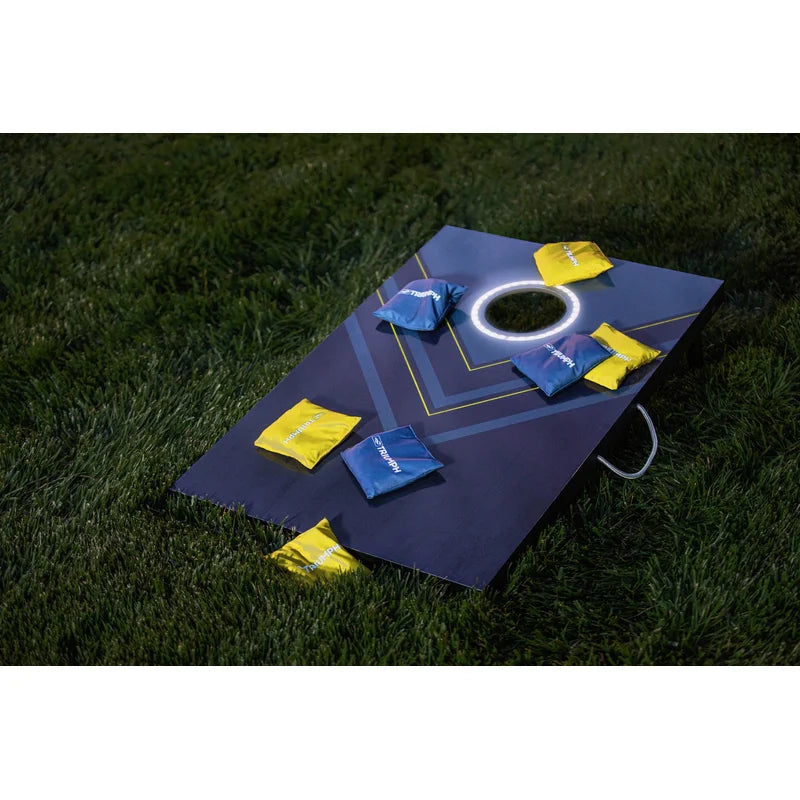 Play in the Dark Blue and Yellow Cornhole Board Set of 2