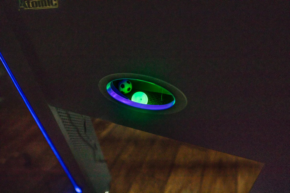 LED Light Up Foosball Soccer Arcade Table Black