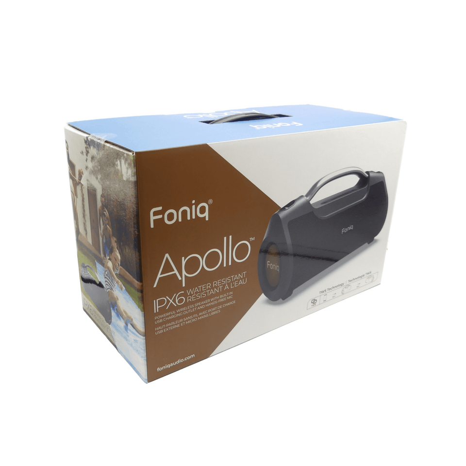 Foniq Apollo Portable TWS Bluetooth Speaker with Built-in Power Bank and USB/AUX Inputs