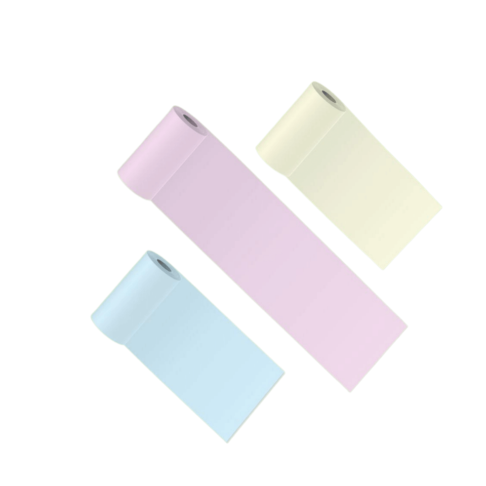 Pooolipaper Colored Paper Rolls - 3 Paper Rolls