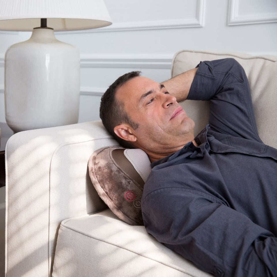 Oreiller de massage Shiatsu et vibrant 3D HoMedics avec chaleur