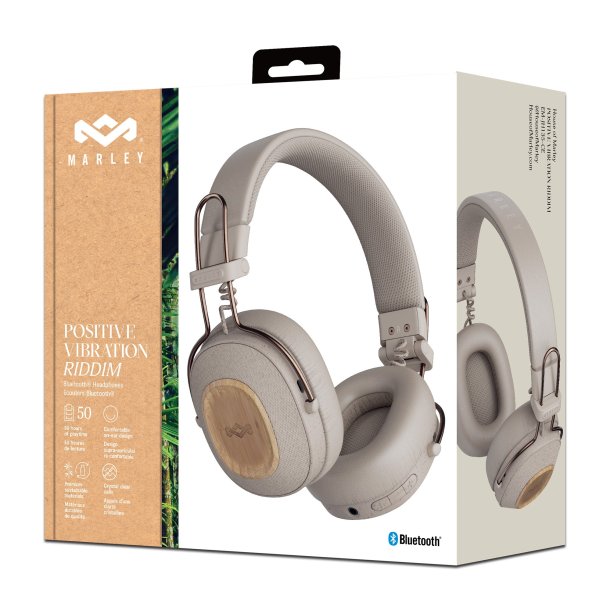 House of Marley Positive Vibration Riddim Headphones - Cream