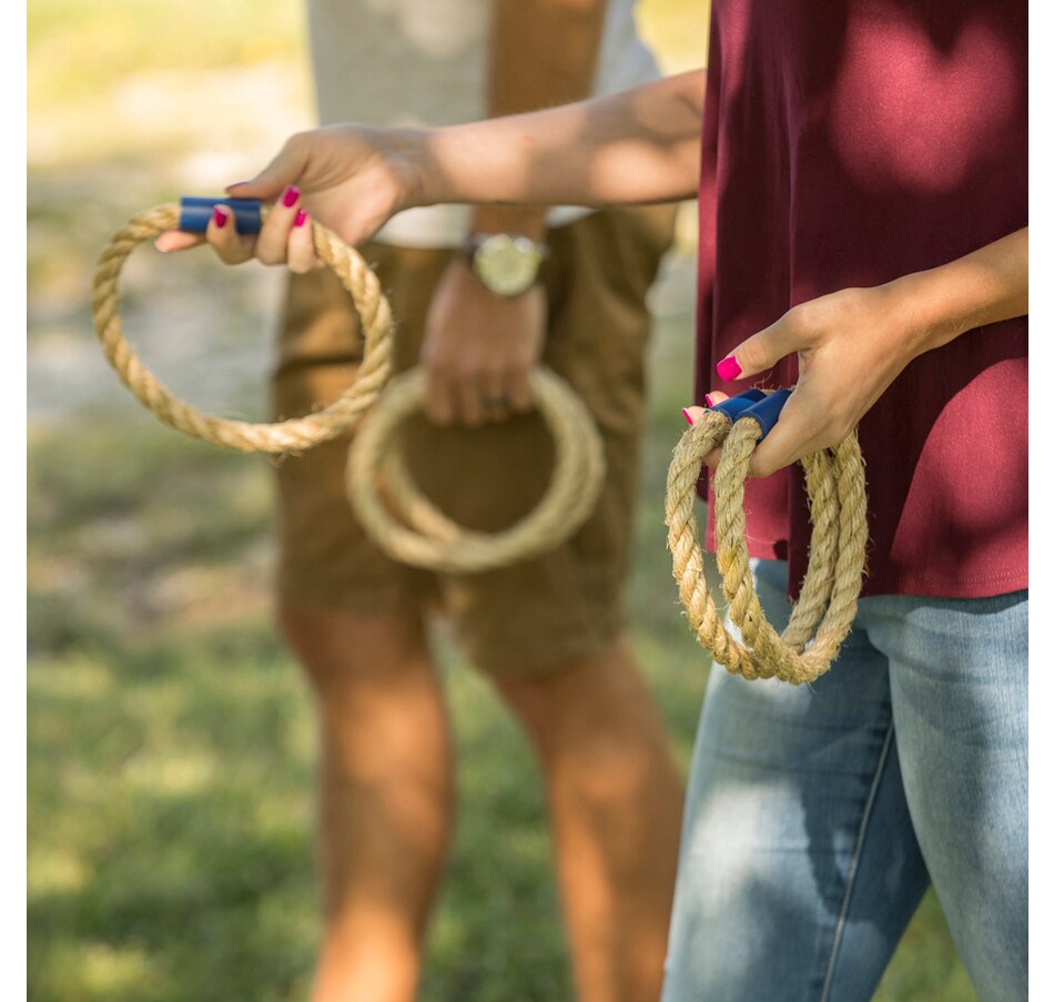 Wooden Ring Toss Outdoor Backyard Game Set