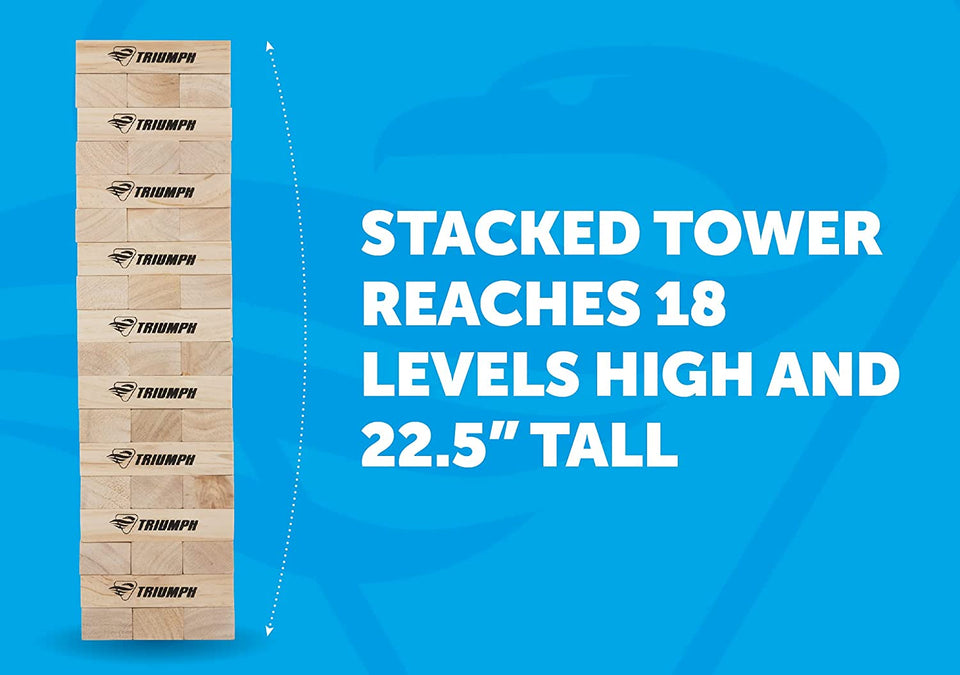 Jumbo Fun Size Tumble Tower Wooden Stacking Block Game