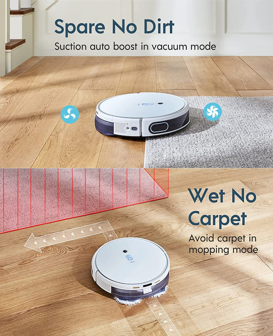 yeedi Mop Station Pro Robot Vacuum Cleaner w/ Rotating Mop Heads