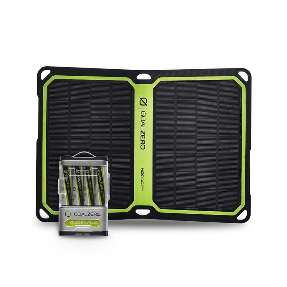 Goal Zero Guide 10 Plus Solar Recharging Kit with Nomad 7 Solar Panel